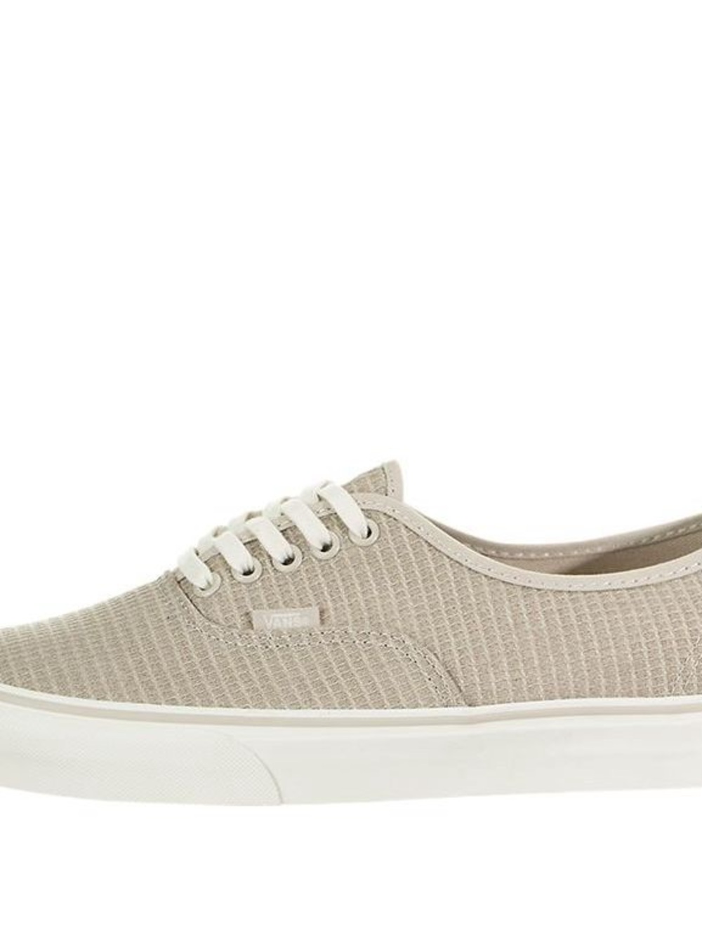 Vans Beige Low-Top Canvas Lace-Up Sneaker
